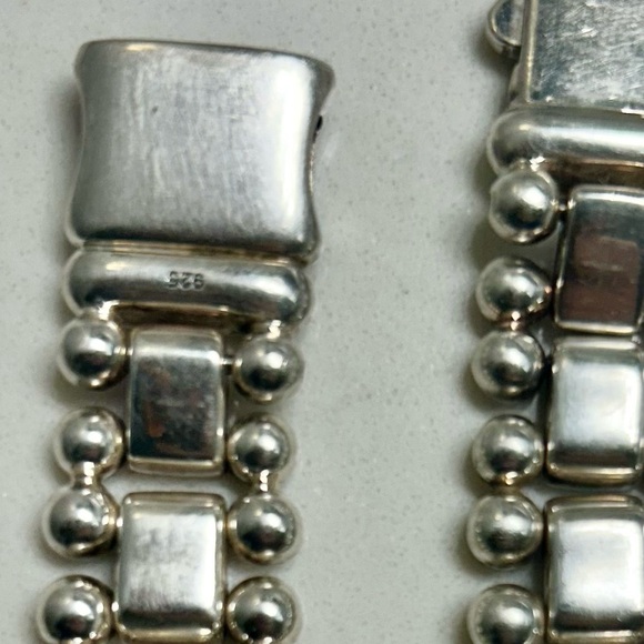 Lagos Smart Caviar Sterling Silver 38mm 40mm Apple Watch Bracelet - Picture 11 of 11